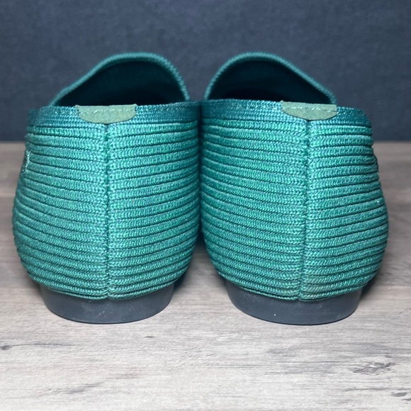 Women's VIVAIA Forest Green MARGOT 2.0 Square Toe V-Cut Flats EU Sz 40.5 US 9.5. - Picture 4 of 8